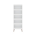 Manhattan Comfort Rockefeller Shoe Storage Rack, White 135GMC1